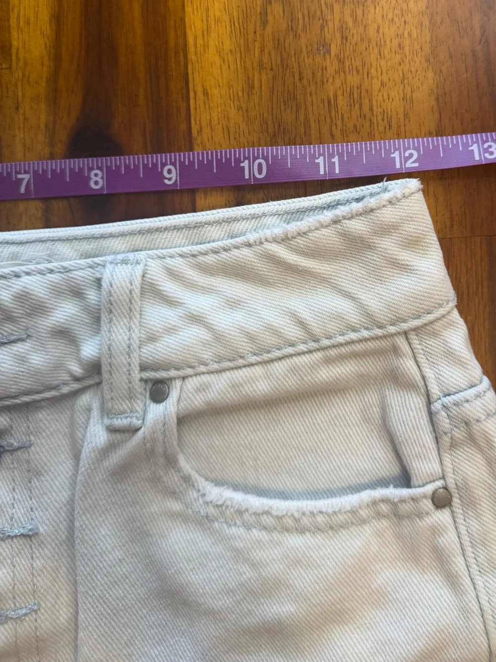 PacSun Light Blue Denim Button-Front Mini Skirt